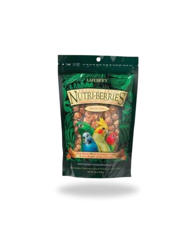 Alimento para aves NUTRI BERRIES FRUTAS TROPICAL indicado para ninfas y aves medianas 284 gr